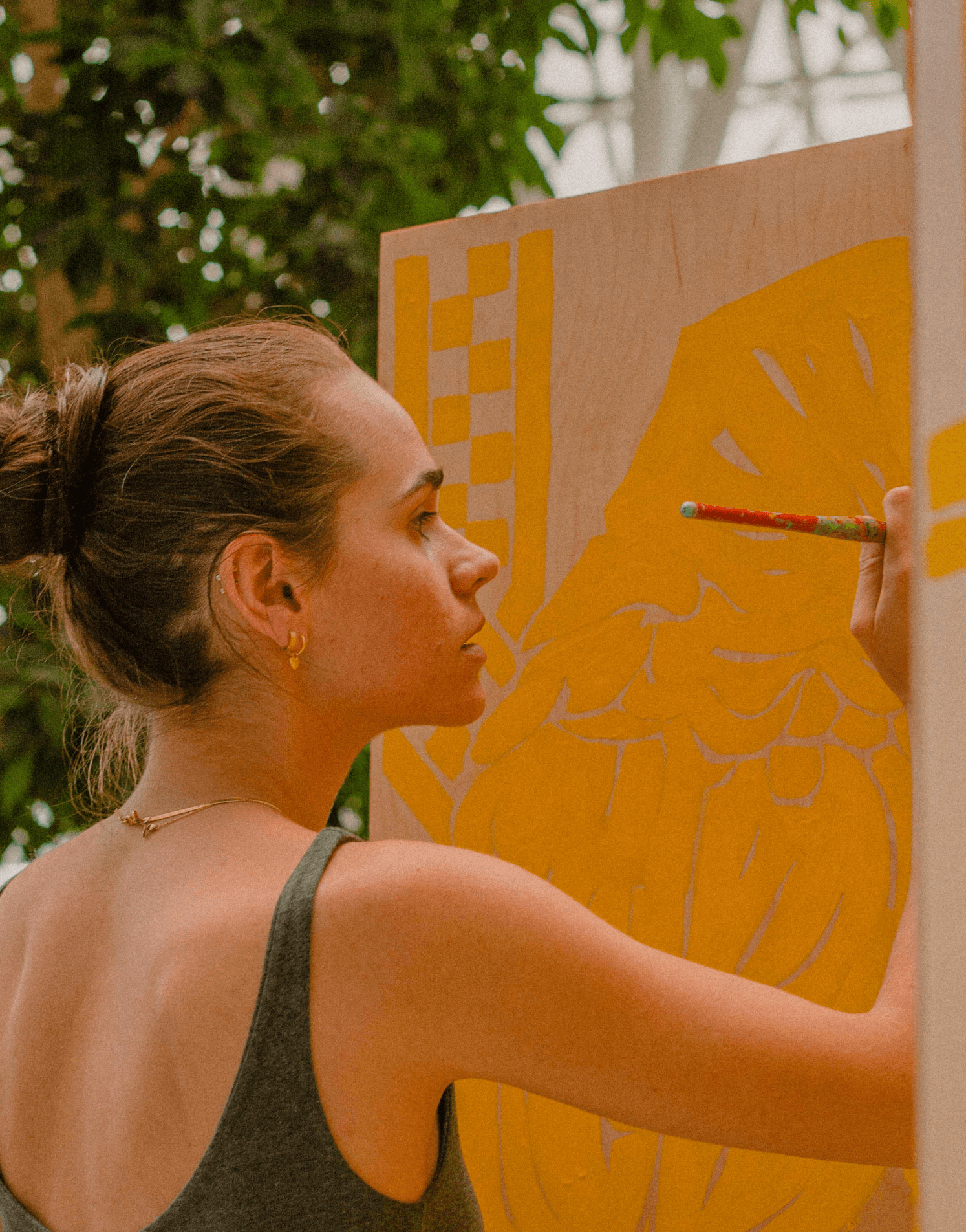 Live art in progress at the culver-one event